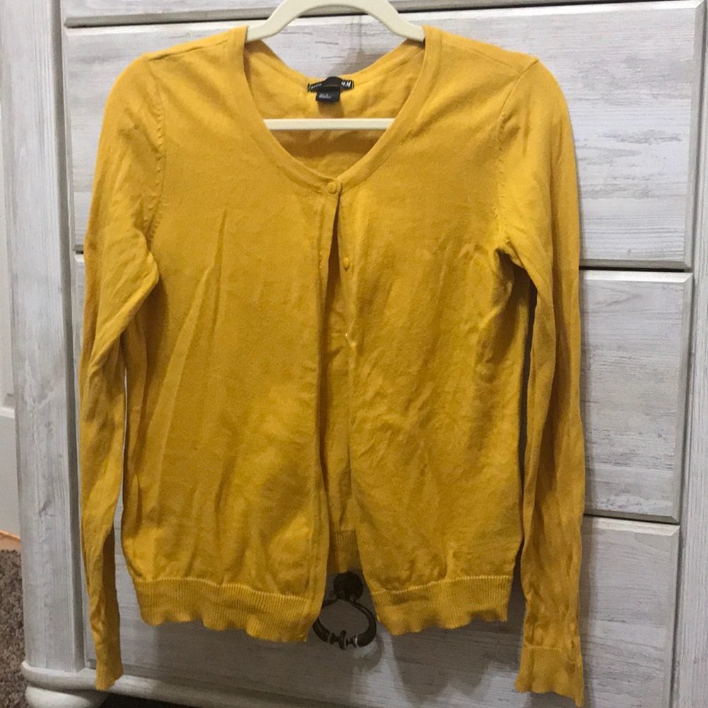 Mustard cardigan